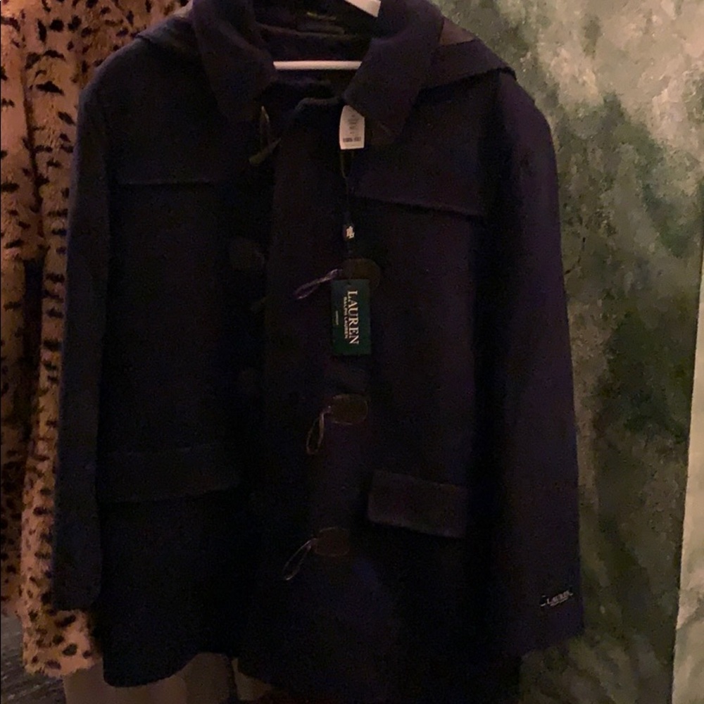 New Tags men’s navy toggle jacket 46R by Lauren